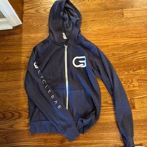 Cyclebar fleece hooded sweatshirt